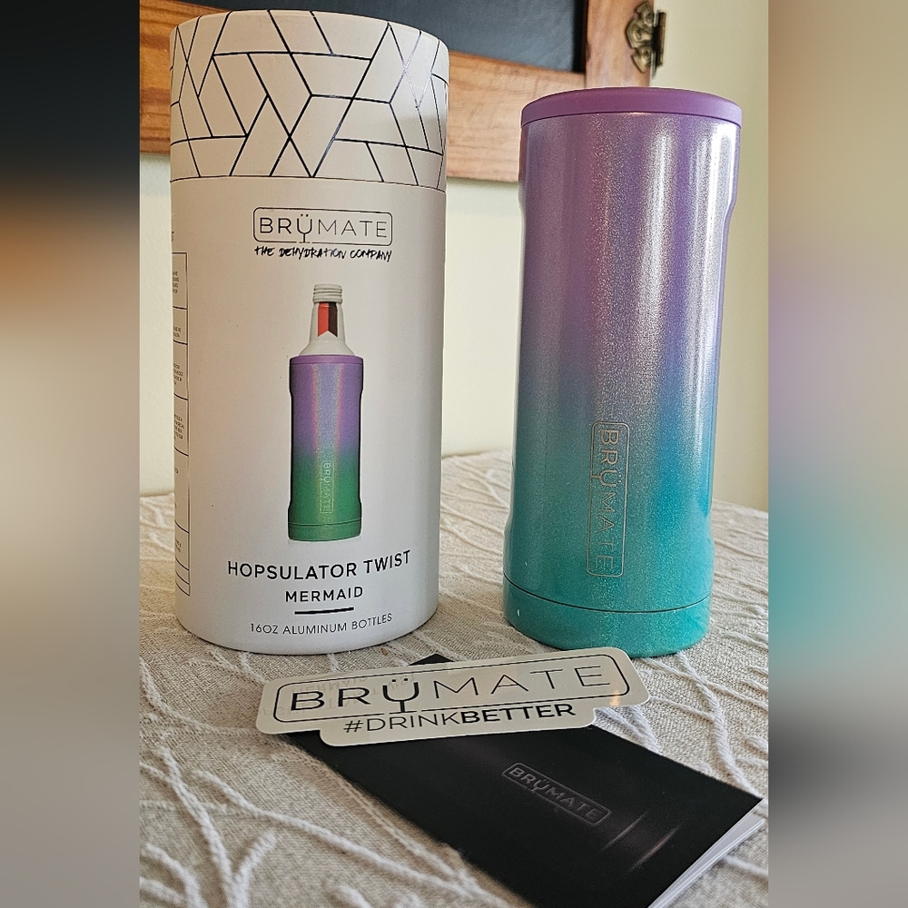 BrüMate Hopsulator Twist Mermaid Tumbler - Purple and Blue